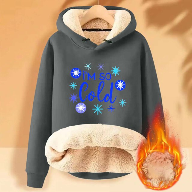 Birdeem Sweat à Capuche d'Hiver Chaud pour Femmes avec Poche Manches Longues