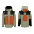 thumbnail image 2 of RXIRUCGD USB Intelligent Constant Temperature Heated Windproof Plus Size Coat For Men And Women Winter 4 Heated Jacket Coat( Army Green, Size:L ), 2 of 4