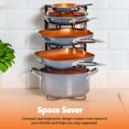 thumbnail image 4 of Last Minute Kitchen Pot &amp; Pan Organizer 3 DIY Method Adjustable 8+ Rack System for Pantry Cabinet &amp; Countertop Black Heavy Duty Steel (ECO-FRIENDLY)â¦, 4 of 7