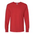 thumbnail image 1 of Russell Athletic T-Shirt à Manches Longues Peigné pour Hommes, 3TG, Rouge Vif, 1 of 1