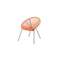 thumbnail image 4 of Velago Acapulco Modern 3pc Steel Patio Bistro Set, Orange, 4 of 6