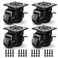 thumbnail image 1 of ANDUTEES 4 Pack Leveling Casters, Adjustable Heavy Duty Casters Set of 4, Swivel Plate Industrial Retractable Caster Wheels for Workbench,Machine, Equipment, Shelves, 1 of 6