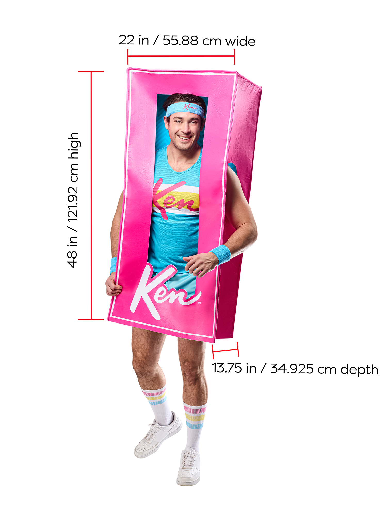 Costume Boîte de Poupée Taille Réelle Ken Classique de Barbie pour Adultes par Rubies, pour Hommes