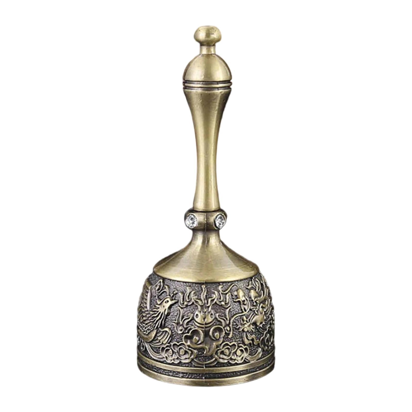 Elodie Hand Cranked Bell Modern Collectible Lunch Bells for Party Classroom Meeting Type A