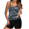 thumbnail image 2 of TIMIFIS Womens Tankinis Swimsuits Athletic Two Piece Tummys Control Bathing Suits with Shorts Modest Tank Tops, 2 of 8