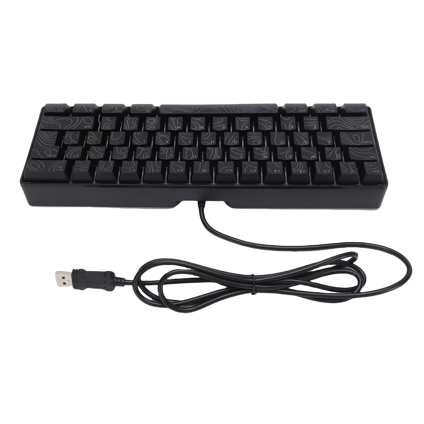 Computer Keyboard, N Key Rollover RGB Membrane Mechanical Keyboard USB Wired  for Working