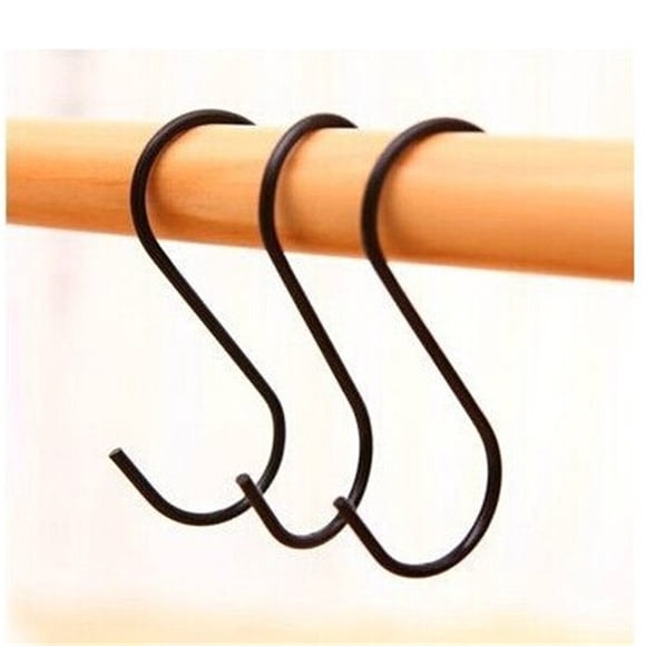 Czzoypi Heavy Duty S Hooks, 3.25 Inch Stainless Steel Hanging Hooks for Kitchen Garage, 3 Pack Strong S-Hooks for Pots Pans Utensils Tools Towels Plants Indoor Outdoor Organization