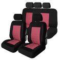 thumbnail image 2 of Universal Fit Car Seat Cover – Full Set of Automotive Seat Covers, Diamond Stitched Flat Cloth Cloth Seat Protector for Cars, Trucks, SUVs and Vans, Washable Seat Cover, 2 of 7