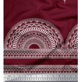 thumbnail image 2 of Soimoi Modal Satin Fabric Floral & Semi Mandala Panel Print Sewing Fabric Yard 42 Inch Wide, 2 of 3