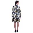 thumbnail image 4 of Moomaya Printed Womens Kimono Sleeve Robes Satin Silk Getting Ready Bridal Robe Coverup, 4 of 7