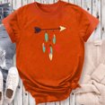 thumbnail image 5 of Dadaria T-Shirt Orange pour Femmes Manches Courtes Col Rond Attrape-Rêves d'Été TG, 5 of 5