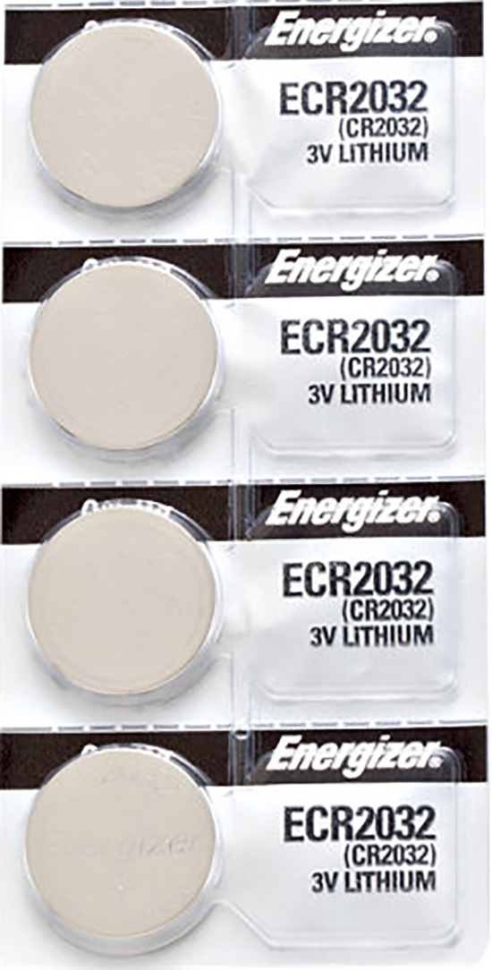 4 x Energizer CR2032 Batteries, Lithium Battery 2032