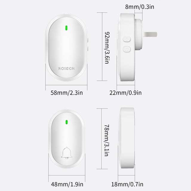 Wireless Home Doorbell,Intelligent-remote Electronic Remote Control Doorbell,Suitable For The Use Of All Kinds Of Houses,Multi-function Door,Black&friday Deals 2024,Cyber&Monday Deals 2024