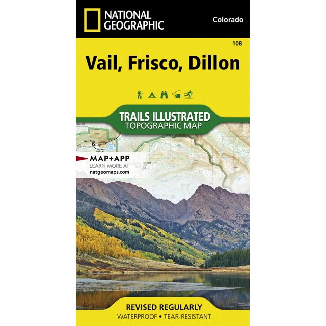 Vail, Frisco, Dillon Map (National Geographic Trails Illustrated Map, 108)