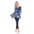thumbnail image 1 of White Mark Tunique pour Femmes à Manches 3/4 en Jersey, 1 of 5