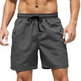 thumbnail image 1 of Besolor Men's Summer Swim Trunks Drawstring Quick Dry Board Shorts Bathing Suit with Mesh Lining Surfing Beach Shorts, 1 of 7