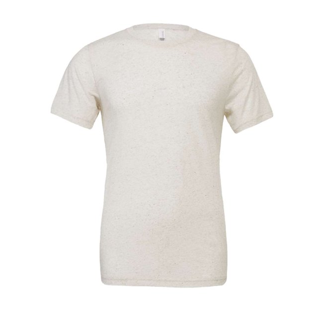 Bella Canvas Unisex Crew Neck Triblend Short Sleeve Tee, S, Oatmeal Triblend