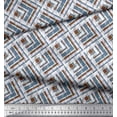 thumbnail image 2 of Soimoi Rayon Fabric Diagonal Check Print Sewing Fabric Yard 56 Inch Wide, 2 of 5