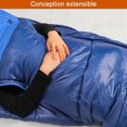 thumbnail image 3 of MERKMAK Adult Sleeping Bag, Water Resistant, Lightweight and Warm Bags for Outdoor Travel Camping (190+30)x75 cm, 3 of 4