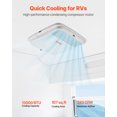 thumbnail image 2 of VEVOR Climatiseur de VR 13500 BTU Sans Conduit Unité de Climatisation de Toit de VR 65 dB Silencieux Campeurs, 2 of 9