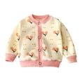 thumbnail image 2 of QIPOPIQ Girls Cardigan Uniform Sweater Long Sleeve Button Down Fall Winter Knit Tops for Kids Clearance, 2 of 3