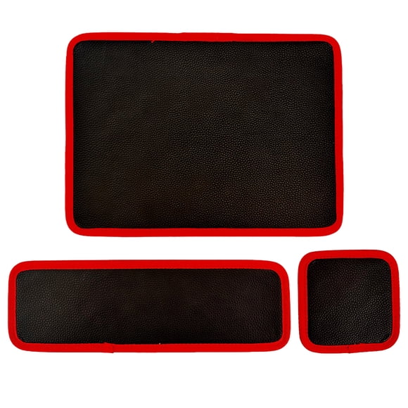 Tool Mat Set for Mechanics, Magnetic Pvc Leather Parts Trays, 3 Sizes for Auto Repair, Garage Workbench Organizer for Wrenches And Screws, 3 Magnetic Leather Pads