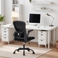 thumbnail image 2 of Ergonomic Mesh Office Chair – Adjustable Lumbar Support, Turn over-Up Arms, High Back Swivel Desk Chair, Comfortable Rolling Executive Task Chair for Home Office or Study – Black Frame Black Net, 2 of 8