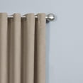 thumbnail image 3 of Mainstays Faux Suede 84" Drapery Grommet Window Curtains Panel, Taupe, 3 of 6
