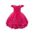thumbnail image 1 of Robe Formelle pour Filles à Manches Bouffantes, Robe de Bal, Robe en Tulle pour Tout-Petits, Robe pour Petite Fille, pour Filles de 18 à 24 Mois, 1 of 7