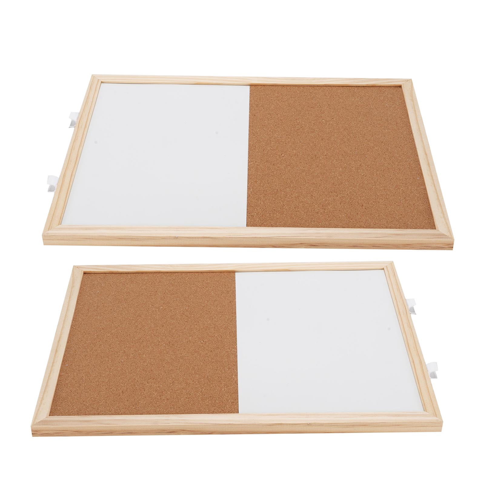 Cork Magnetic Board Combo, Hanging Rope Mount 2PCS 30x40cm Dry Erase Board Versatile Usage  for Home for Recording