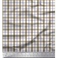 thumbnail image 1 of Soimoi Purple Silk Fabric Window Pane Check Print Fabric by Yard 42 Inch Wide, 1 of 3