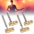 thumbnail image 4 of Demonsen Selle de Corde de Chevalet Bass Ensemble de Selle de Basse, 4pcs Basse Chaîne Selle 4 String Laiton Pont Ensemble Kit Accessoire de Remplacement pour Électrique, 4 of 8