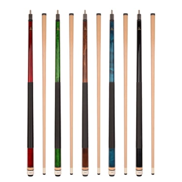 ASKA L2 Ensemble de 5 Indices de Billard - Érable Canadien de 58 Pouces avec Poids Mixtes