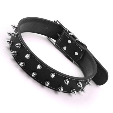 Collier pour Chien à Pointes, Collier pour Chien à Clous Collier pour Chien en Cuir Collier pour Chien avec Pointes Style Punk Collier pour Chien à Pointes en Laiton Collier pour Chien à Pointes Réglable à Clous Rivet Boucle en Laiton Petit Collier pour Chien