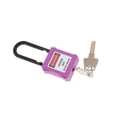 thumbnail image 2 of PL38-KD 38 mm PVC Curved Safety Lockout Padlock Purple, 2 of 8