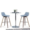 thumbnail image 2 of Randolph 28" Bentwood Counter/ Bar Height Stool (2pc) in Denim Linen Look Fabric, 2 of 10