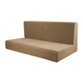thumbnail image 1 of 2024 4x RV Seat Covers Camper Cushion Covers Elastic Replacement Soft Sofa Seat Cushion Cover RV Dinette Seat Covers for Trailers dark brown, 1 of 8