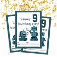 thumbnail image 2 of Darling Souvenir White Birthday Invitation Card 28 Pcs Fill or Write In Blank Invites Printable Party Supplies 5 x 7 Inches, 2 of 5