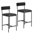 thumbnail image 1 of Ensemble de Table à Manger Hauteur Bar 36 Pouces pour 2 - Table de Cuisine à 3 Niveaux avec Rangement et 2 Chaises Rembourrées, 1 of 8