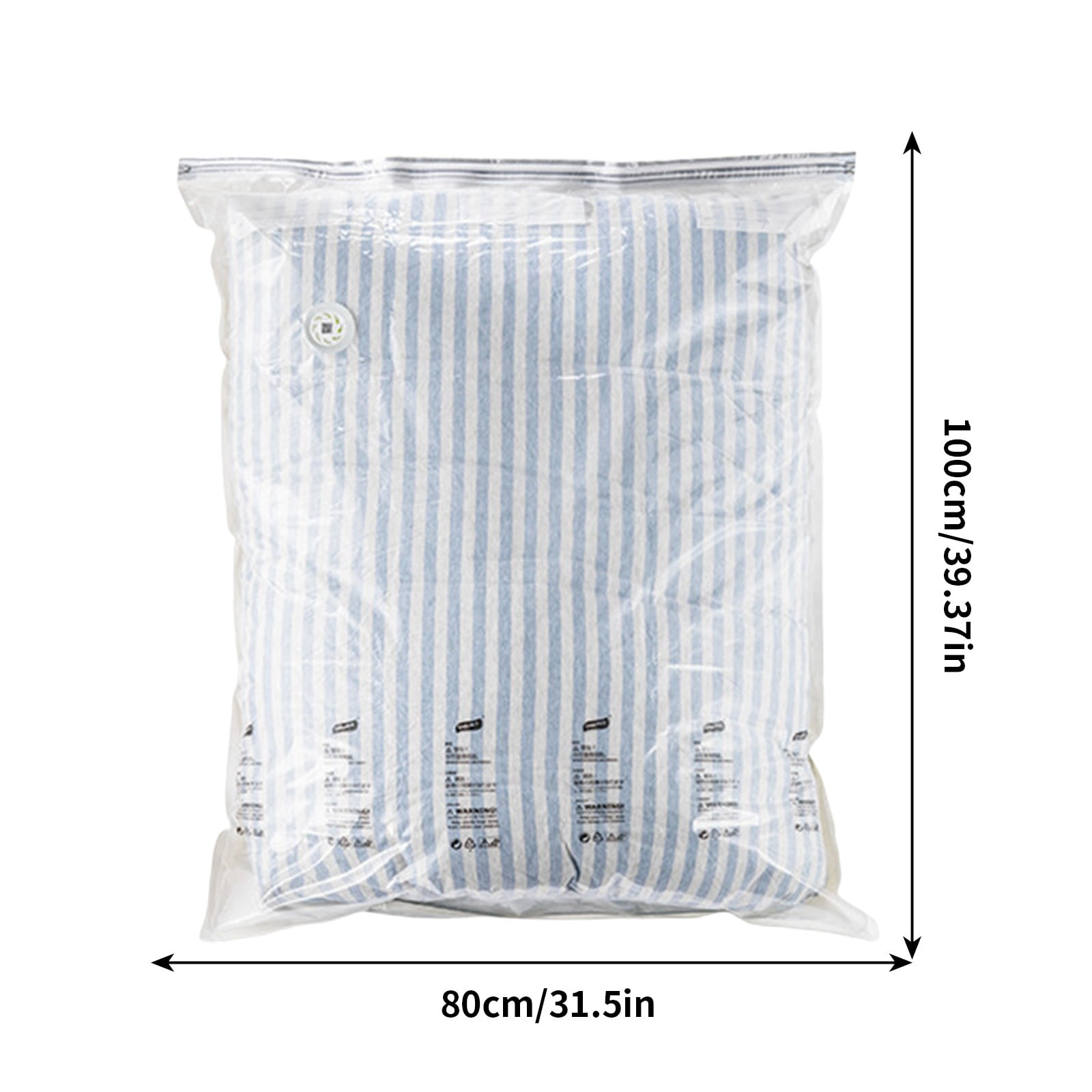 Sacs de Rangement à Compression sous Vide - Économie d'Espace pour Voyage et Organisation de Garde-Robe, Aucune Pompe Requise, Matériau Durable, JKODE