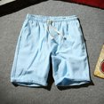 thumbnail image 2 of Birdeem Mens Shorts Mens Summer Leisure Sports Elastic Waist Solid Color Drawstring Pocket Shorts, 2 of 12