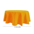 thumbnail image 3 of 48-Inch Round Polyester Tablecloth for Dining Room, Wrinkle-Resistant Fabric Cover for Home Kitchen Parties, 3 of 6