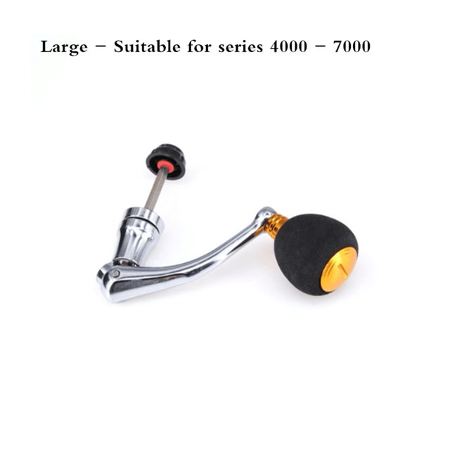 Aluminum Alloy Fishing Reel Handle Knob Fishing Tackle Accessories Spinning Reel Foldable Rocker Be applicable 99% Reel ,Rigid Aluminum Skeletal Frame