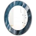 thumbnail image 2 of Designart 'Splash Blue Indigo' Miroir Moderne - Miroir Mural Ovale ou Rond - 24x36, 2 of 4