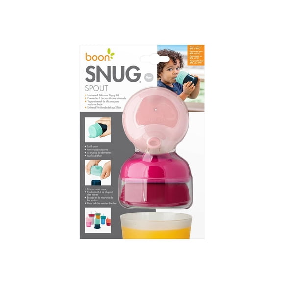 Boon SNUG Spout Univeral Sippy LIDS Pink