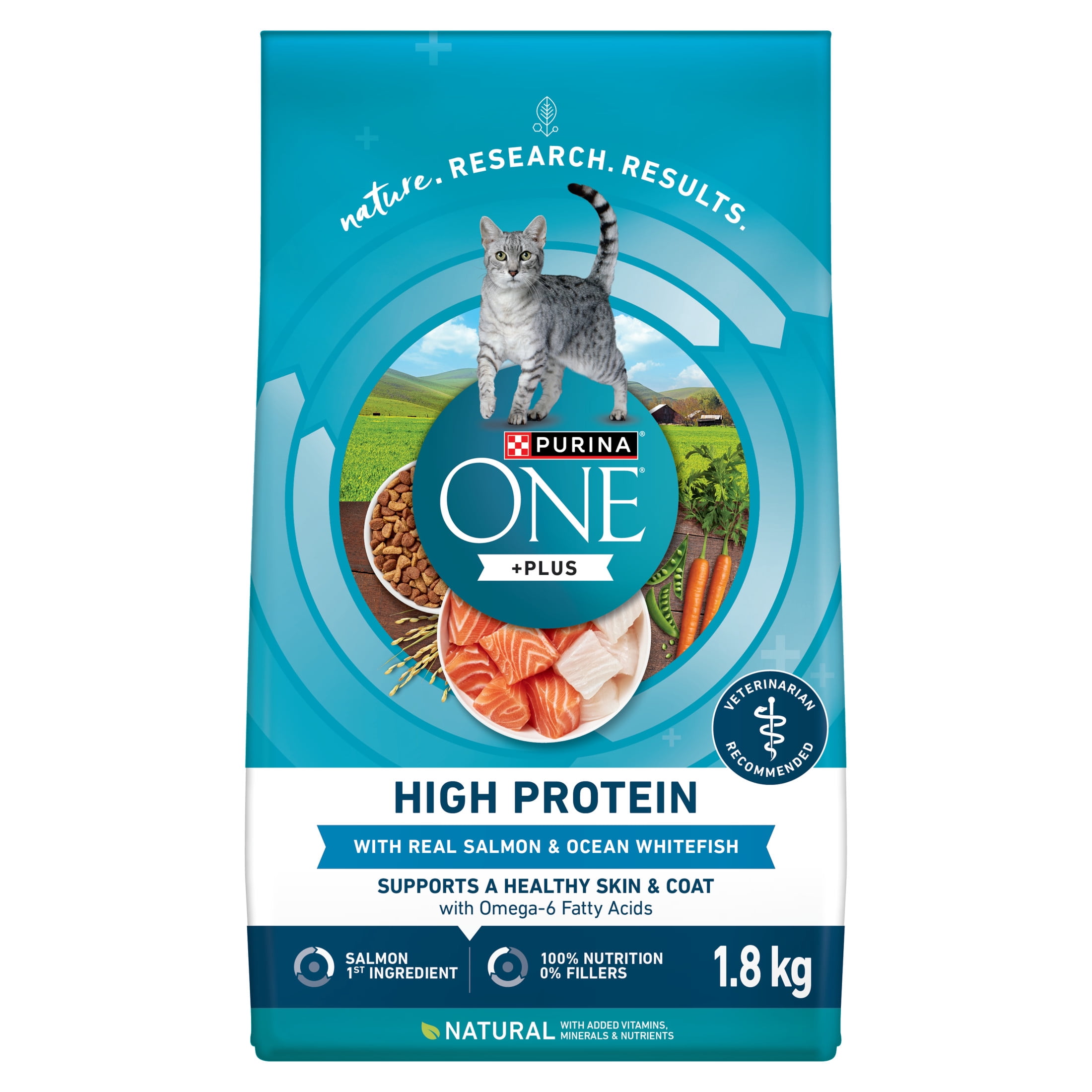みいとと&ちび8様用PURINA ONE Purina ONE +Plus High Protein Salmon & Ocean Whitefish Formula