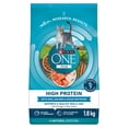thumbnail image 1 of Purina ONE +Plus High Protein Salmon & Ocean Whitefish Formula, Dry Cat Food 1.8kg, 1 of 10