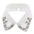 thumbnail image 1 of Blouse en Mousseline Col Faux Blouse à Demi-Col Blanc, 1 of 4
