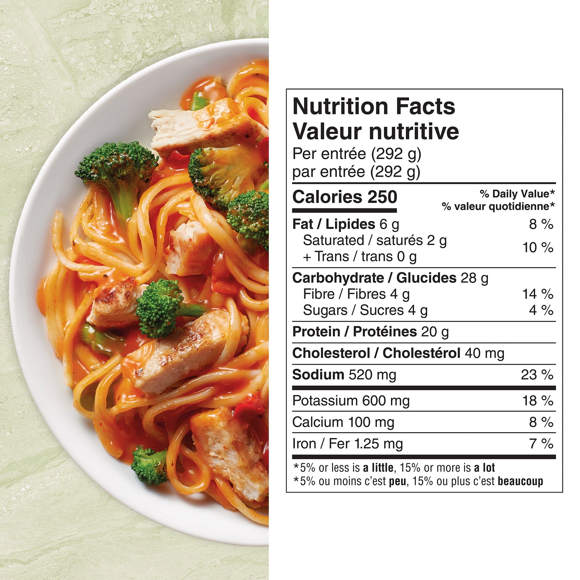 Healthy Choice Gourmet Steamers Grilled Chicken Red Pepper Alfredo Frozen Dinner with Chicken Breast, Pasta, Broccoli and Red Pepper Alfredo Sauce, No Artificial Flavours, No Preservatives, Frozen Meal, 292g