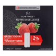 thumbnail image 1 of Our FinestTM 2% M.F. Strawberry Greek Yogurt, 4x100g, 1 of 5